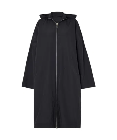 Totême Hooded Trench Coat In Black