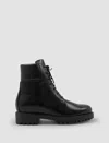 Totême The Husky Leather Boots In Black