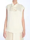 Totême Toteme Woman Top Beige Size 6 Viscose, Polyester In Beige