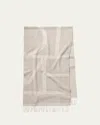 Totême Jacquard Monogram Wool Scarf In Brown