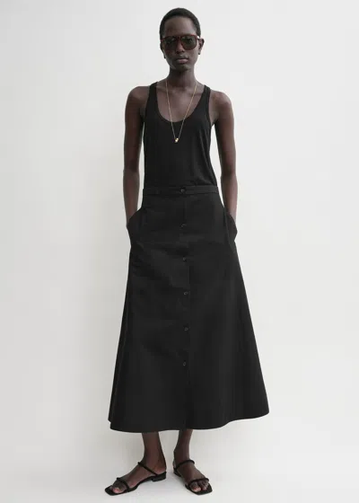 Totême Jacquard Stripe Skirt Black