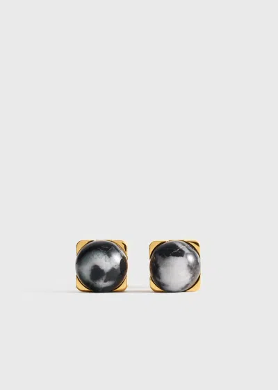 Totême Jasper Studs Black/off White