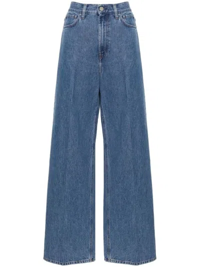 Totême Toteme Women Wide-leg Dennim Jeans In Blue