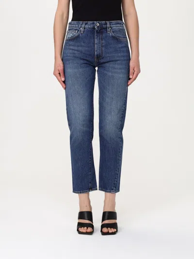TOTÊME JEANS TOTEME WOMAN COLOR BLUE,G56990009