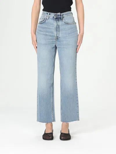 Totême Jeans Toteme Woman Color Gnawed Blue
