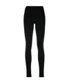 Totême Toteme Leggings With Zip Cuffs In Black