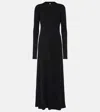 Totême Lyocell Jersey Maxi Dress In Black