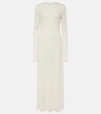Totême Jersey Maxi Dress In White
