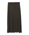 Totême A-line High Waist Maxi Length Skirt In Black