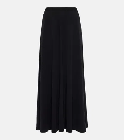 Totême Jersey Maxi Skirt In Black