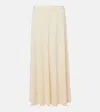 Totême Jersey Maxi Skirt In Ecru