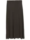 Totême A-line High Waist Maxi Length Skirt In Grün