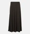 Totême A-line High Waist Maxi Length Skirt In Pepper