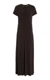 Totême Jersey Midi Dress In Black