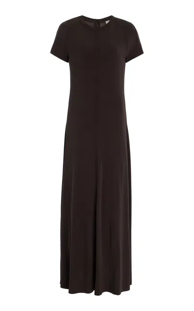 Totême Jersey Midi Dress In Black