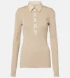 Totême Polopullover Aus Jersey In Beige