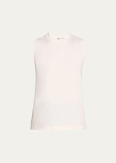 Totême Jersey Sleeveless Tee In Open White
