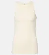 Totême Jersey Tank Top In Ecru
