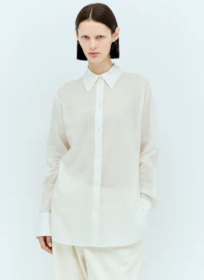 Totême Kimono-sleeve Shirt In White