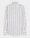 Totême Toteme Oversize Stripe Organic Cotton Poplin Button-up Shirt In Open White