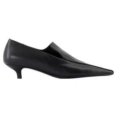 TOTÊME KITTEN LOAFERS - TOTEME - LEATHER - BLACK