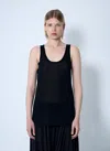 Totême Knit Tank Top In Black