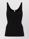 Totême Toteme Curved Rib Tank Top In Black