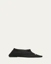 Totême The Gathered Satin Ballet Flats In Black