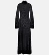 Totême Maxikleid Aus Strick In Black