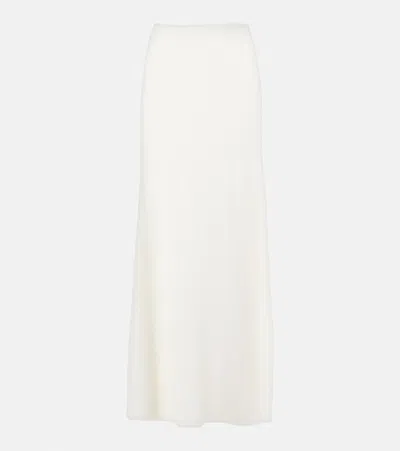 Totême Knitted Maxi Skirt In White