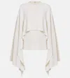 Totême Toteme Ecru Knitted Cape In Beige