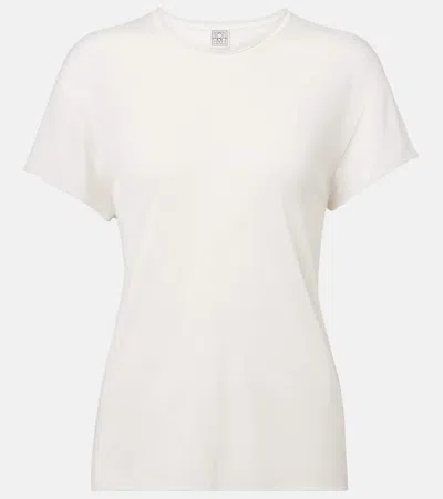 Totême Raglan-sleeve Knitted T-shirt In White