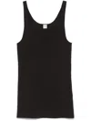 Totême Toteme Compact Knit Tank In Black