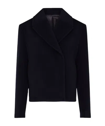 Totême Cropped Peacoat In Black