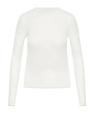 Totême Layered Fine-knit Jumper In White