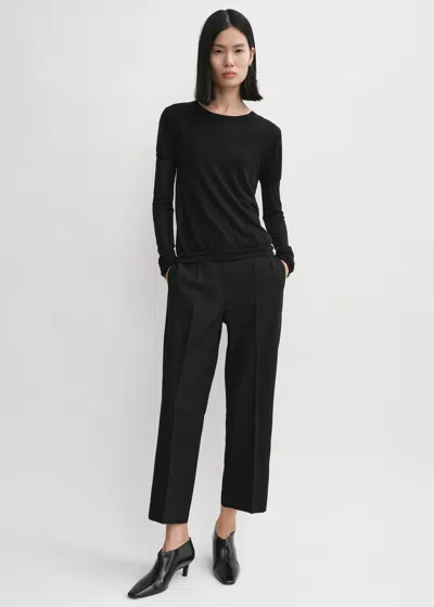 Totême Layered Knit Tee Black In 001 Black