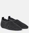 Totême Womens Black Woven-texture Leather Ballet Flats Eur 36 / 3 Uk In Black