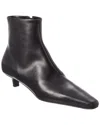 Totême Toteme Slim Ankle Boot Patent Black In Black