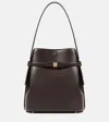 Totême Leather Bucket Bag In Brown
