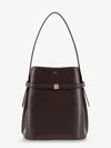 Totême Leather Bucket Bag With Frontal Strap