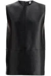 Totême Top Aus Leder In Black