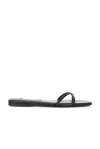 Totême Satin Crossover Slides Black