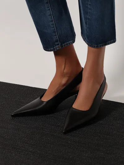 Totême Leather Decolleté Slingback