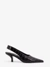 Totême Toteme Women Leather Decolletã© Slingback With Croco Effect