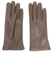 Totême Leather Gloves In Brown