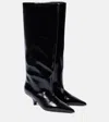 Totême Patent Leather Knee-high Boots In Black