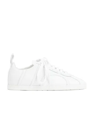 Totême Leather Low-top Sneakers In White