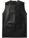 Totême Top Aus Leder In Black
