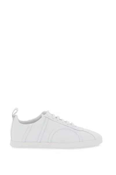 Totême Leather Sneakers In Bianco