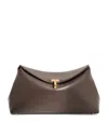 TOTÊME LEATHER T-LOCK CLUTCH BAG